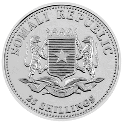 Pre-Owned Somalian Elephant 1/4oz Silver Coin - Mixed Dates - VAT Free