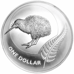 Pre-Owned 2011 New Zealand Kiwi 1oz Silver Coin - VAT Free
