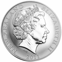 Pre-Owned 2011 New Zealand Kiwi 1oz Silver Coin - VAT Free