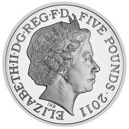 Pre-Owned 2011 UK Royal Wedding William and Catherine £5 Proof Design Silver Coin - VAT Free