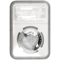 Pre-Owned 2014 Palau Lunar Horse 'Gilt' High Relief 1oz Proof Silver Coin - NGC Graded PF70 - 379676