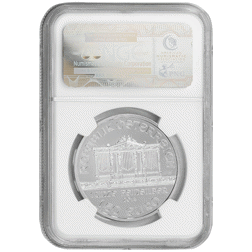Pre-Owned 2014 Austrian Philharmonic 1oz Silver Coin - NGC Graded MS69 - 3867924-087 - VAT Free