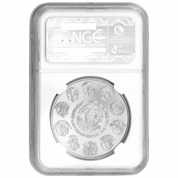 Pre-Owned 2014 Mexican Libertad 1oz Silver Coin - NGC Graded MS69 - 3970253-264 - VAT Free