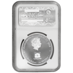 Pre-Owned 2014 Tokelau Pegasus Gilded 1oz Proof Silver Coin - NGC Graded PF69 - 3868380-015 - VAT Fr