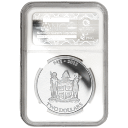 Pre-Owned 2013 Fiji Hawksbill Turtle 1oz Silver Coin - NGC Graded MS69 - 3778275-100 - VAT Free