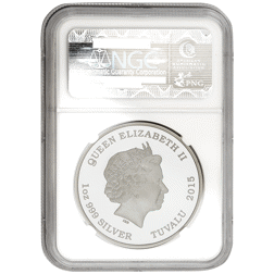 Pre-Owned 2015 Tuvalu Florida Panther 1oz Proof Silver Coin - NGC Graded PF70 - 3980049-203 - VAT Free