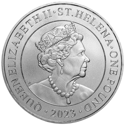 Pre-Owned 2023 St Helena Japanese Trade Dollar 1oz Silver Coin - VAT Free