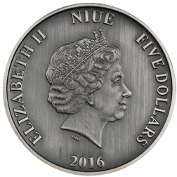 Pre-Owned 2016 Niue 'Journeys of Discovery' David Livingstone 2oz Silver Coin - VAT Free