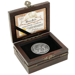 Pre-Owned 2015 Niue 'Journeys of Discovery' Marco Polo 2oz Silver Coin - VAT Free