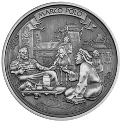 Pre-Owned 2015 Niue 'Journeys of Discovery' Marco Polo 2oz Silver Coin - VAT Free