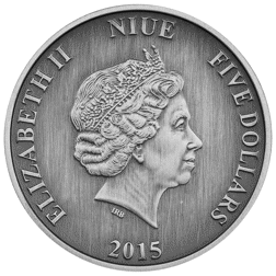 Pre-Owned 2015 Niue 'Journeys of Discovery' Marco Polo 2oz Silver Coin - VAT Free