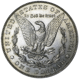 Pre-Owned USA 1897 Morgan Dollar San Francisco Silver Coin - VAT Free