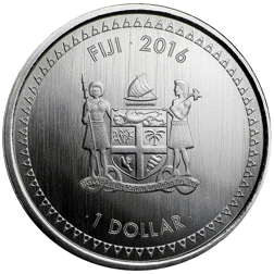 Pre-Owned 2016 Fiji Crested Iguana 1oz Silver Coin - VAT Free