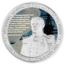 Pre-Owned 2012 Niue Robert Falcon Scott 1oz Proof Silver Coin - VAT Free