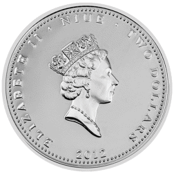 Pre-Owned 2012 Niue Robert Falcon Scott 1oz Proof Silver Coin - VAT Free