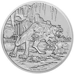 Pre-Owned 2015 Niue 'Creatures of Mythology' Cerberus 1oz Proof Silver Coin - VAT Free