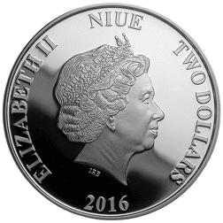 Pre-Owned 2016 Niue 'Creatures of Mythology' Minotaur 1oz Proof Silver Coin - VAT Free