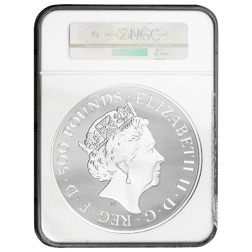 Pre-Owned 2017 UK Queen's Beasts Lion of England 1kg Proof Silver Coin - NGC Graded PF69 - 4540336-009