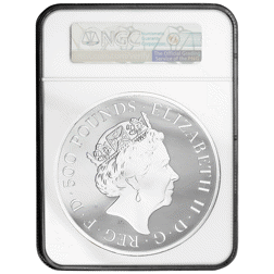 Pre-Owned 2018 UK Queen's Beasts Red Dragon of Wales 1kg Proof Silver Coin - NGC Graded PF69 - 6322004-002