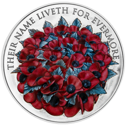 Pre-Owned 2016 Alderney Remembrance Day £5 Piedfort Proof Silver Coin - VAT Free