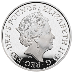 Pre-Owned 2019 UK Remembrance Day £5 Piedfort Proof Silver Coin - VAT Free