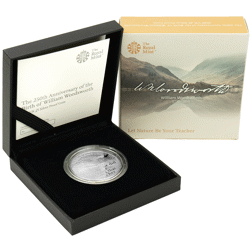Pre-Owned 2020 UK William Wordsworth 250th Anniversary £5 Proof Silver Coin - VAT Free
