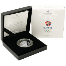 Pre-Owned 2021 Team GB Tokyo Olympics 50p Piedfort Proof Silver Coin - VAT Free