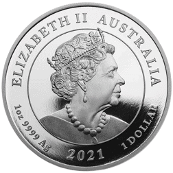 Pre-Owned 2021 Australian Quokka Colourised 1oz Silver Coin - VAT Free