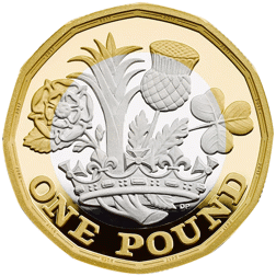 Pre-Owned 2017 UK Nations of the Crown £1 Piedfort Proof Silver Coin - Missing Outer Box - VAT Free