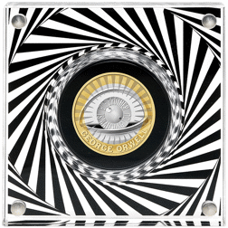 Pre-Owned 2025 UK George Orwell £2 Proof Silver Coin - VAT Free