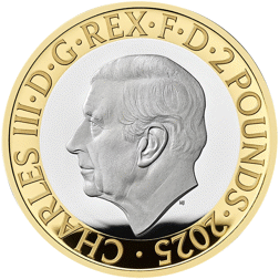 Pre-Owned 2025 UK George Orwell £2 Piedfort Proof Silver Coin - VAT Free