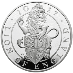 Pre-Owned 2017 UK Queen's Beasts The Lion 5oz Proof Silver Coin - VAT Free