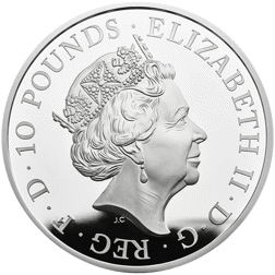 Pre-Owned 2017 UK Queen's Beasts The Lion 5oz Proof Silver Coin - VAT Free