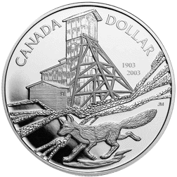 Pre-Owned 2003 Canadian Cobalt Mining $1 Brilliant Uncirculated Silver Coin - VAT Free
