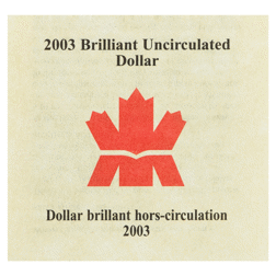 Pre-Owned 2003 Canadian Cobalt Mining $1 Brilliant Uncirculated Silver Coin - VAT Free