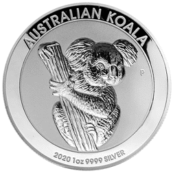 Pre-Owned 2020 Australian Koala 1oz High Relief Proof Silver Coin - VAT Free
