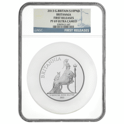 Pre-Owned 2013 UK Britannia 5oz Proof Silver Coin - NGC Graded PF69 Ultra Cameo - 3787912-167