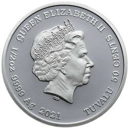 Pre-Owned 2021 Tuvalu James Bond 'You Only Live Twice' 1/2oz Proof Silver Coin - VAT Free