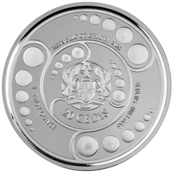 Pre-Owned 2023 Republic of Ghana Alien 1oz Colourised Proof Silver Coin - VAT Free