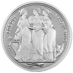 Pre-Owned 2021 St Helena Three Graces 2oz Proof Silver Coin - VAT Free