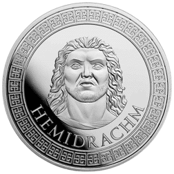 Pre-Owned USA Mausoleum at Halicarnassus 1oz Silver Round in Presentation Box