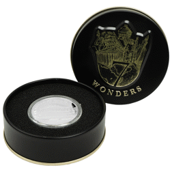 Pre-Owned USA Mausoleum at Halicarnassus 1oz Silver Round in Presentation Box