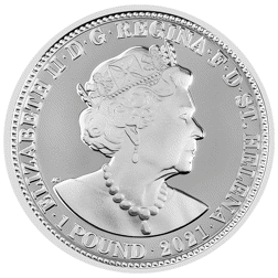 Pre-Owned 2021 St Helena Three Graces 1oz Proof Silver Coin - VAT Free