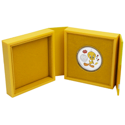 Pre-Owned 2022 Niue Looney Tunes: Tweety Colourised 1oz Proof Silver Coin - VAT Free