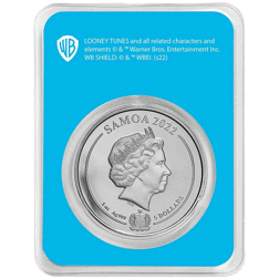 Pre-Owned 2022 Samoa Looney Tunes: Daffy Duck Colourised 1oz Silver Coin - VAT Free