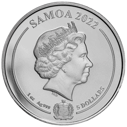 Pre-Owned 2022 Samoa Looney Tunes: Daffy Duck Colourised 1oz Silver Coin - VAT Free