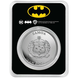 Pre-Owned 2024 Samoa Batman Colourised 1oz Silver Coin - VAT Free