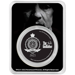 Pre-Owned 2022 Niue The Godfather 50th Anniversary Colourised 1oz Silver Coin - VAT Free