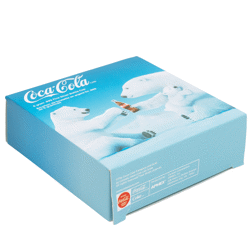 Pre-Owned 2023 Niue Coca-Cola Polar Bear Bottle Cap Colourised 6g Proof Silver Coin - VAT Free