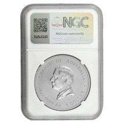 Pre-Owned 2025 Australian Lunar Snake 1oz Silver Coin - NGC Graded MS70 - 8334541-123 - VAT Free